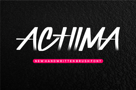 Achima: A Dynamic Script Handwritten Font for Editorial Design