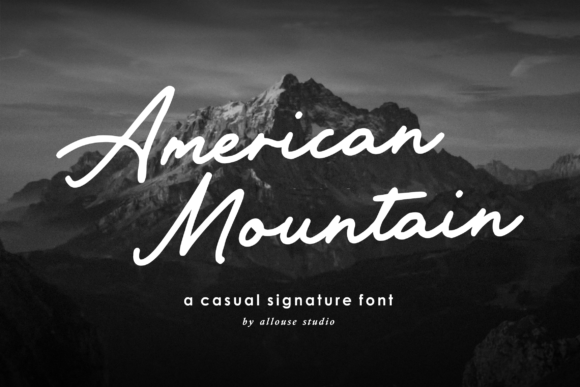 American Mountain Font for Modern Web and Brand Design
