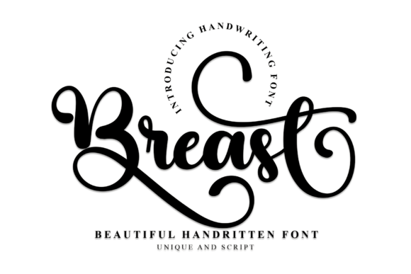 Breast Font: A Delicate Script for Editorial Design