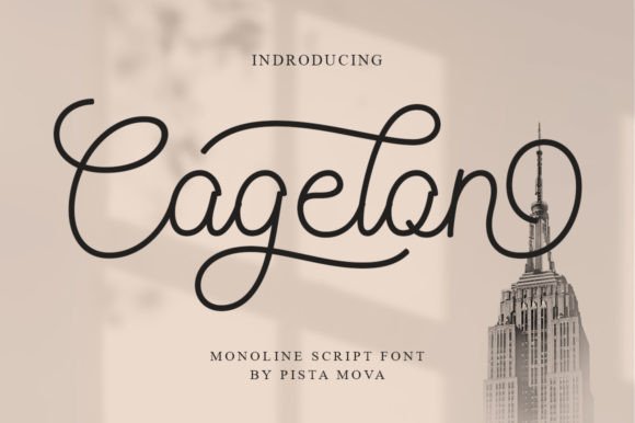 Cagelon Font: A Whimsical Script for Creative Product Makers