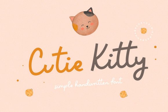 Cutie Kitty Font for Handmade and Commercial Projects