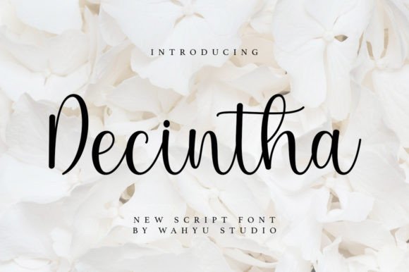 Decintha Font: A Stylish Handwritten Typeface for Creative Branding
