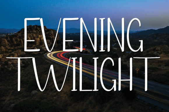 Evening Twilight Font for Modern Web Design Projects