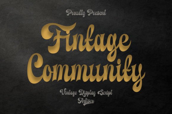 Fintage Community Font for Retro Branding and Design