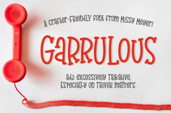 Garrulous Font: A Tall, Fun Script for Bold Branding