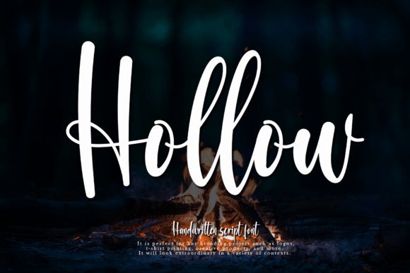 Hollow: A Modern Script Font for Digital Branding