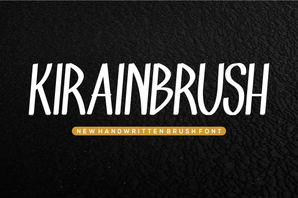 Kirainbrush: A Handwritten Font for Editorial Design