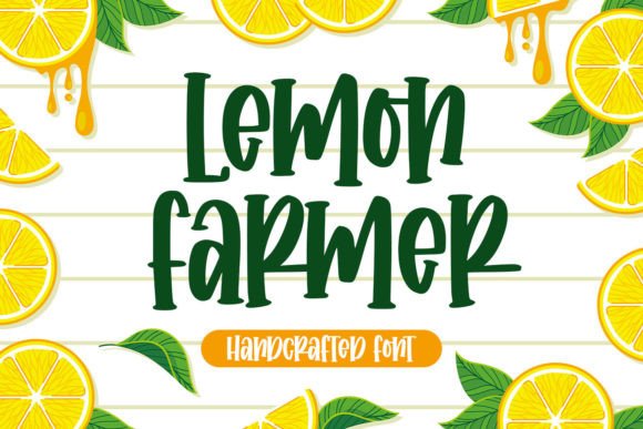 Lemon Farmer Font: A Playful Handwritten Typeface for Branding