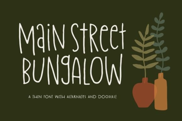 Main Street Bungalow Font for Modern Web Design Projects