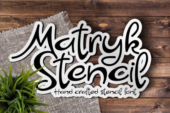 Matryk Stencil Font for Eye-Catching Marketing and Creative Design