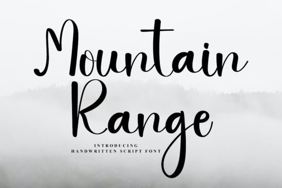 Mountain Range Font for Elegant Editorial Design