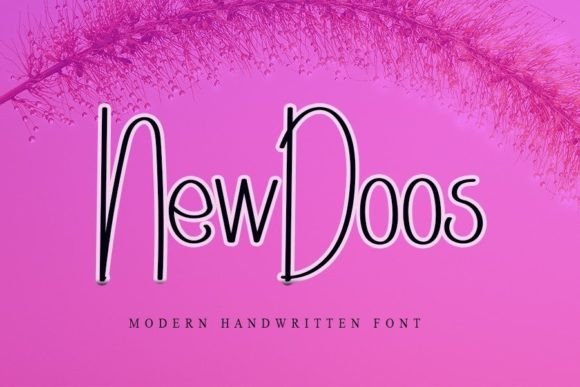 Newdoos Font for a Polished, Handwritten Brand Look