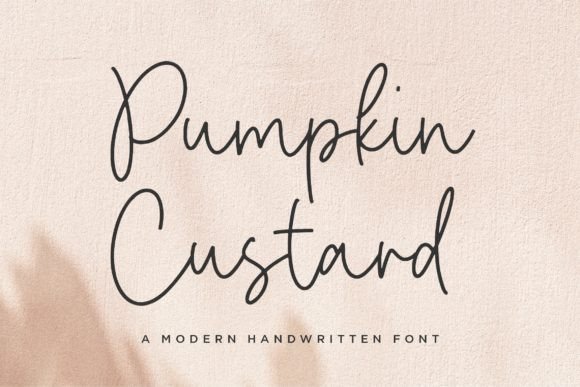 Pumpkin Custard: A Luxurious Script Font for Designers