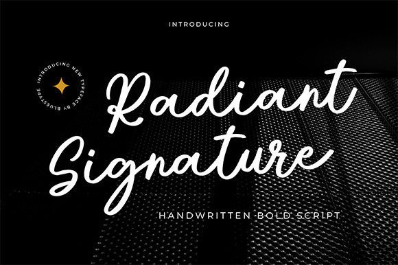 Radiant Signature Font for Modern Business Branding