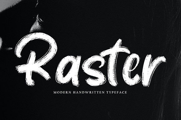 Raster: A Rough Handwritten Font for Creative Branding Projects
