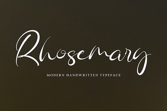 Rhosemary: A Timeless Handwritten Script Font