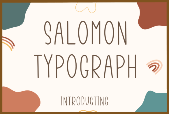 Salomon Typograph Font for Creative Branding and Marketing