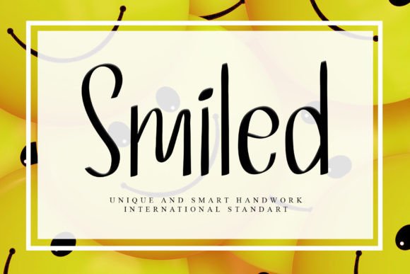Smiled: A Handwritten Font for Elegant Editorial Design