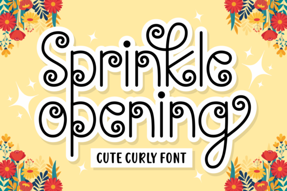 Springkle Opening Font for Handmade Creations