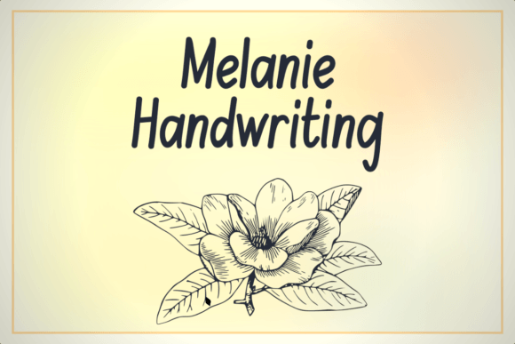 Use Melanie Handwriting Font for Creative Editorial Projects