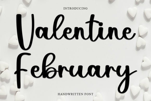 Valentine February Font for Handmade Creations