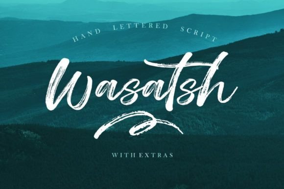 Wasatsh Font: A Handwritten Brush Typeface for Modern Branding